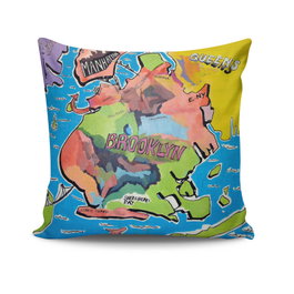 Aberto Design Funda de Cojín Multicolor 43 x 43 cm